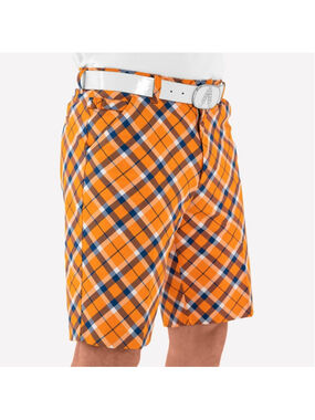 Royal & Awesome tangerine tartan shorts plaid golf shorts men’s size 38